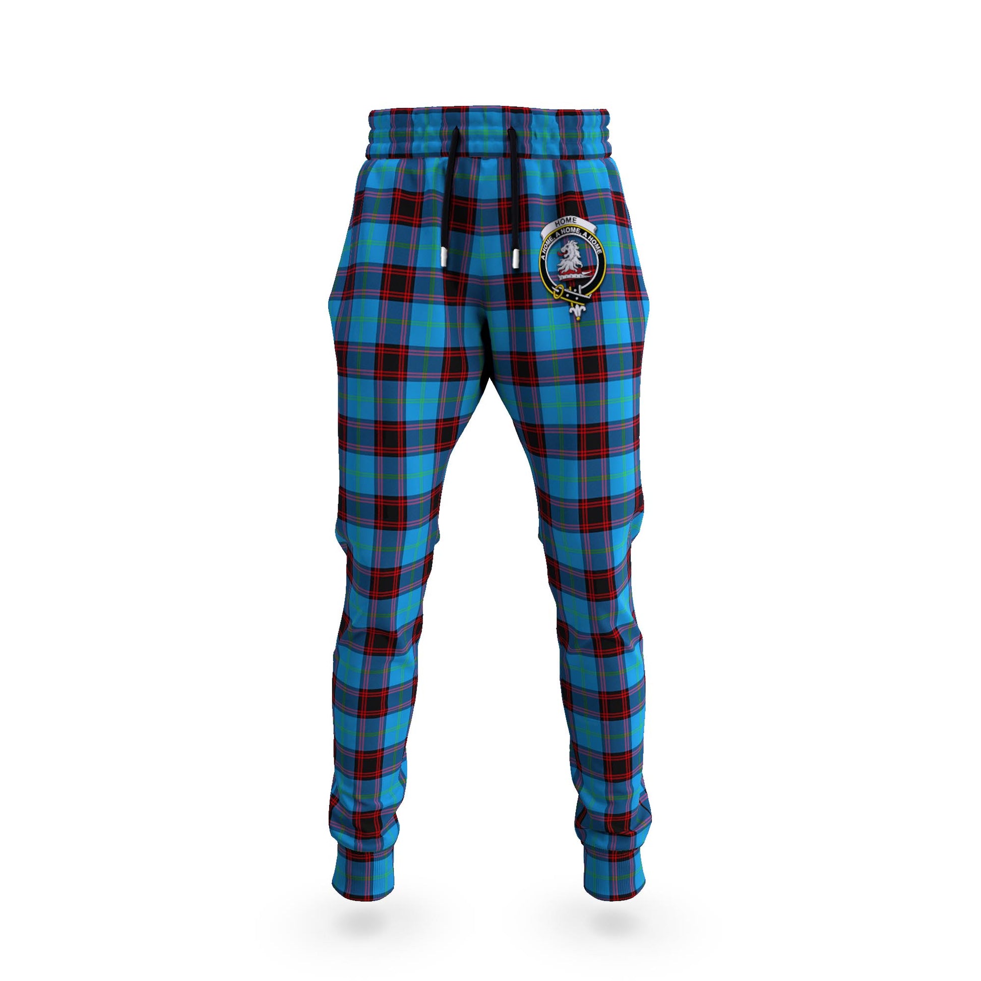 Home Ancient Tartan Joggers Pants with Family Crest - Tartanvibesclothing