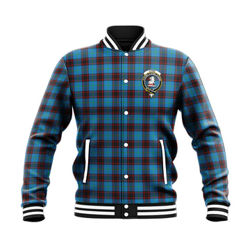 Home Ancient Tartan Baseball Jacket with Family Crest