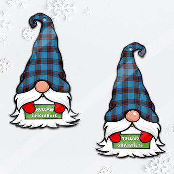 Home Ancient Gnome Christmas Ornament with His Tartan Christmas Hat