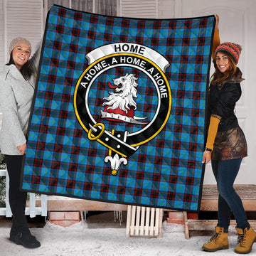 Home Ancient Tartan Quilt with Family Crest