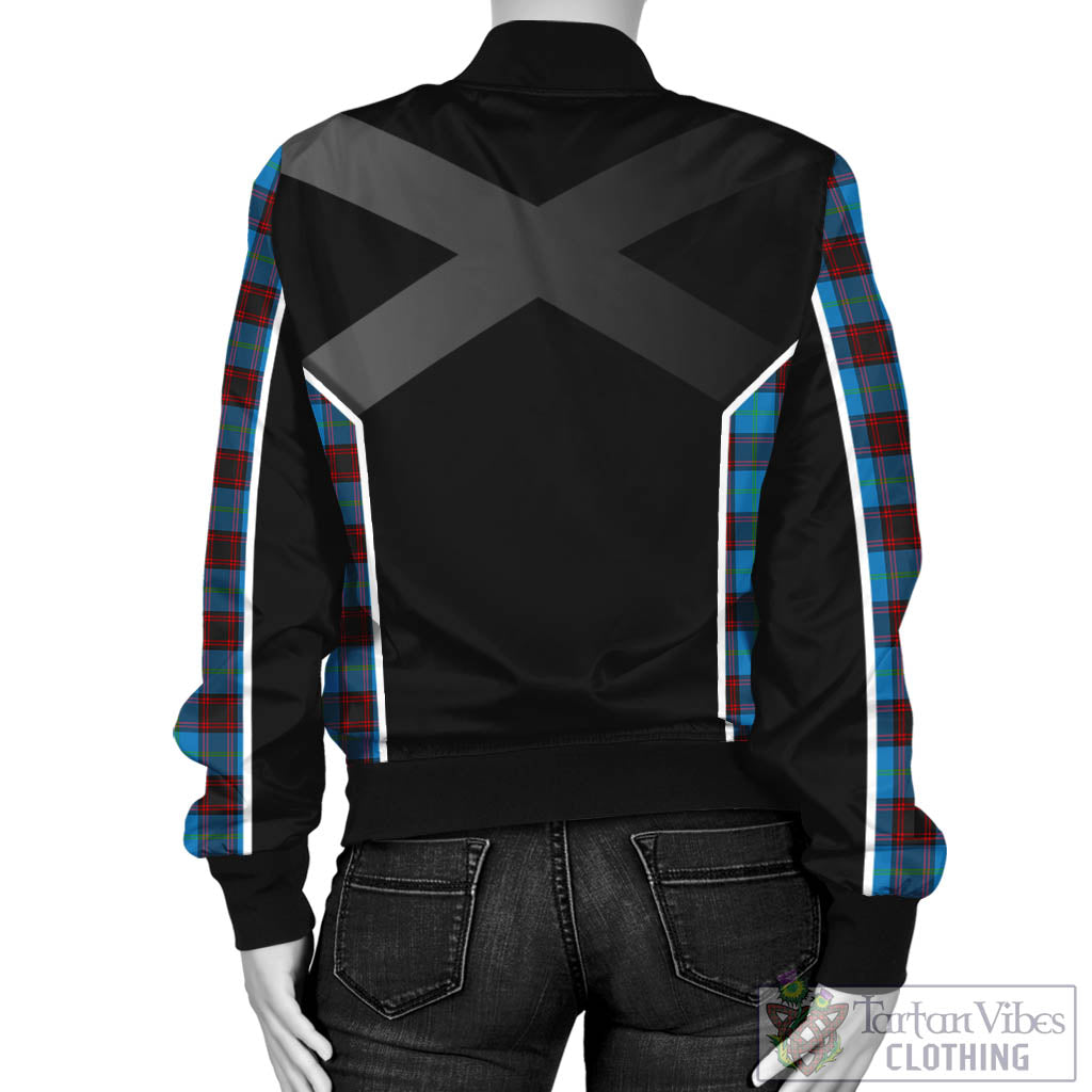 Tartan Vibes Clothing Home Ancient Tartan Bomber Jacket with Family Crest and Scottish Thistle Vibes Sport Style