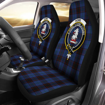 Home (Hume) Tartan Car Seat Cover with Family Crest One Size - Tartanvibesclothing