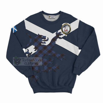 Tartan Vibes Clothing Home (Hume) Tartan Lion Rampant Sweatshirt – Proudly Display Your Heritage with Alba Gu Brath and Clan Name