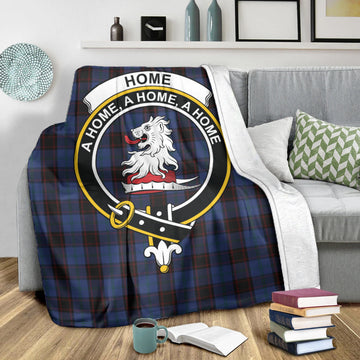 Home Tartan Blanket with Family Crest