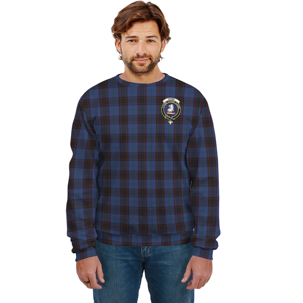 Home (Hume) Tartan Sweatshirt with Family Crest Unisex - Tartan Vibes Clothing