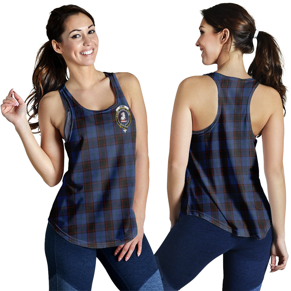 home-hume-tartan-women-racerback-tanks-with-family-crest