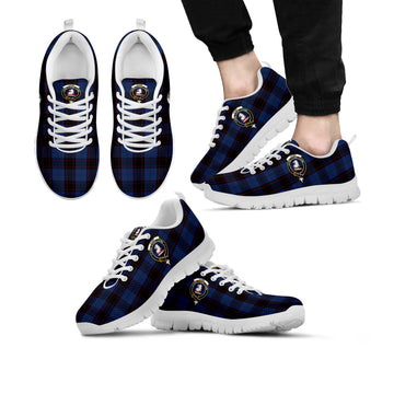 Home Tartan Sneakers with Family Crest