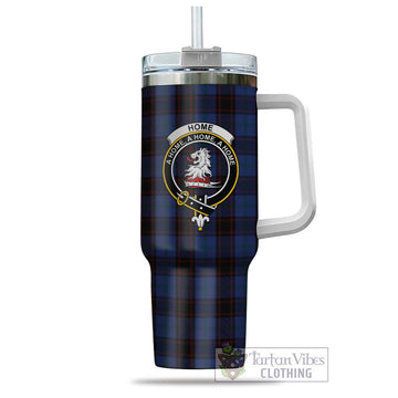 Home Tartan and Family Crest Tumbler with Handle