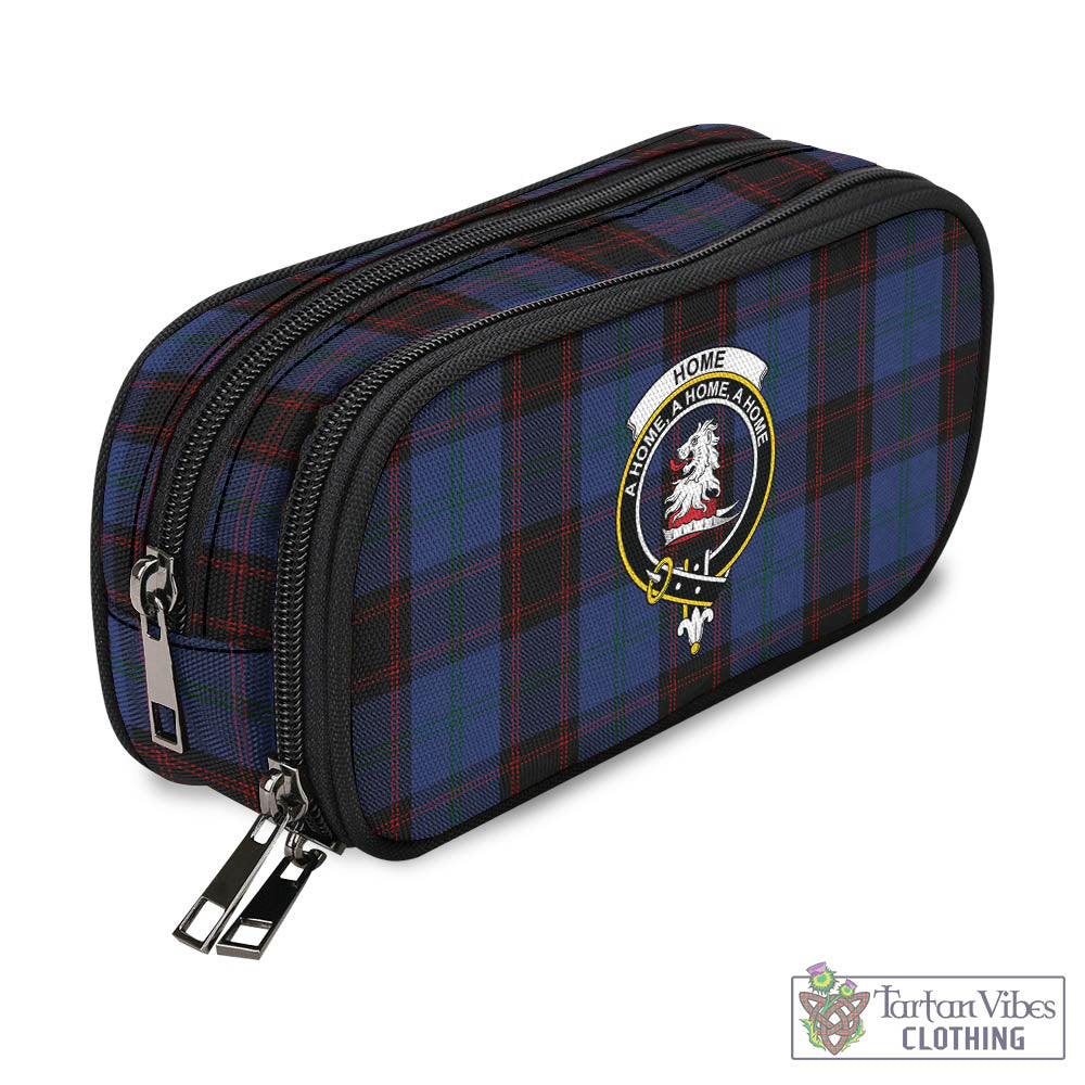 Tartan Vibes Clothing Home (Hume) Tartan Pen and Pencil Case with Family Crest