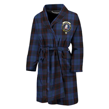 Home (Hume) Tartan Bathrobe with Family Crest