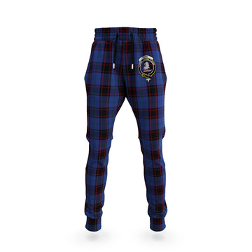 Home Tartan Joggers Pants with Family Crest