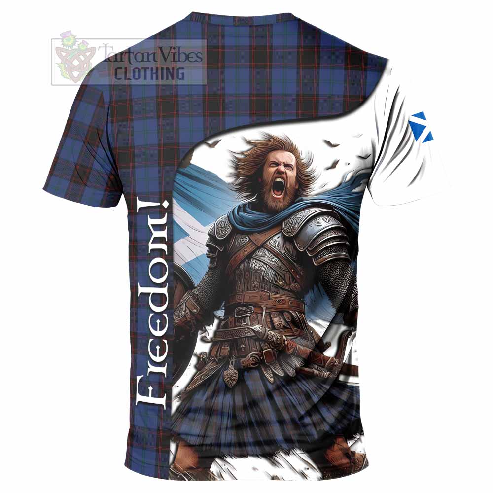 Home (Hume) Crest Tartan T-Shirt Inspired by the Freedom of Scottish Warrior
