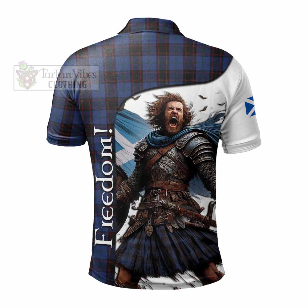 Tartan Vibes Clothing Home (Hume) Crest Tartan Polo Shirt Inspired by the Freedom of Scottish Warrior