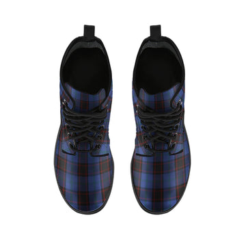 Home Tartan Leather Boots