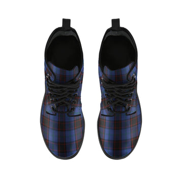 Home (Hume) Tartan Leather Boots