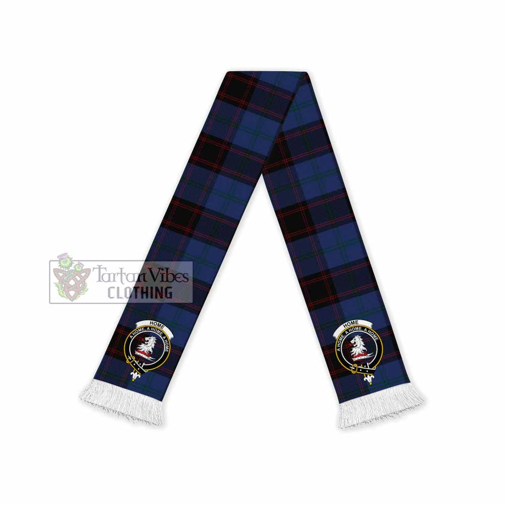 Tartan Vibes Clothing Home (Hume) Tartan Ruffneck Scarf with Family Crest