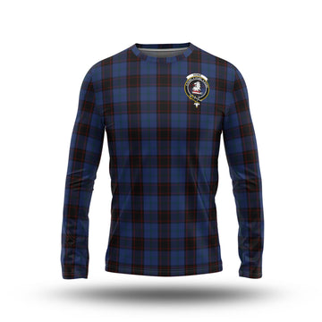 Home Tartan Long Sleeve T-Shirt with Family Crest