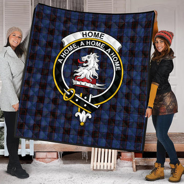 Home Tartan Quilt with Family Crest