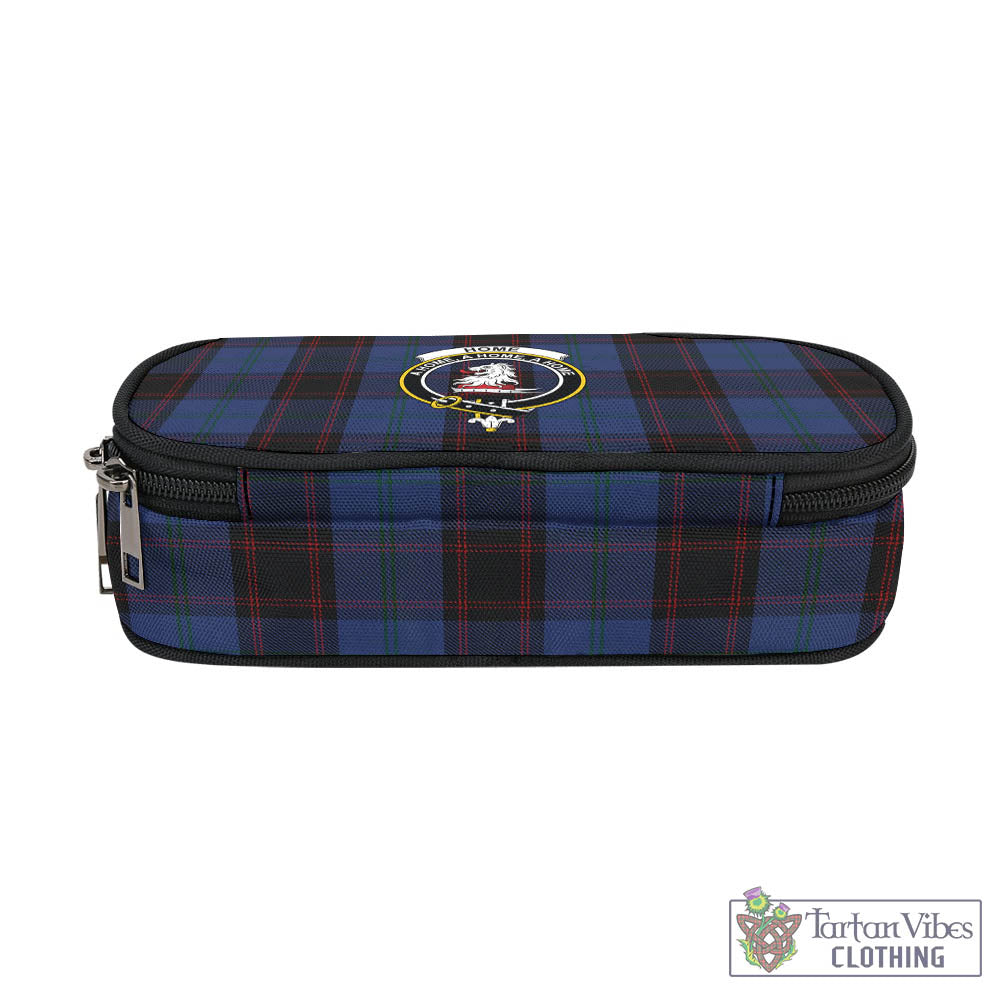 Tartan Vibes Clothing Home (Hume) Tartan Pen and Pencil Case with Family Crest