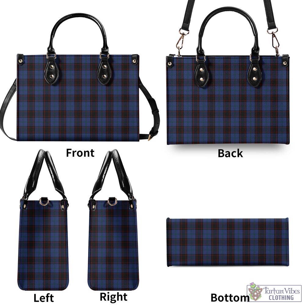 Tartan Vibes Clothing Home (Hume) Tartan Luxury Leather Handbags