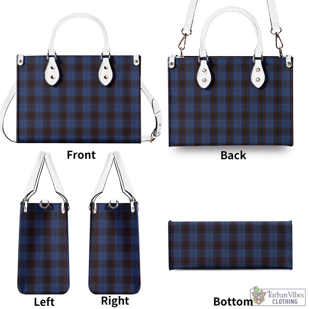 Tartan Vibes Clothing Home (Hume) Tartan Luxury Leather Handbags