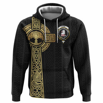 Home (Hume) Clan Crest Hoodie with Celtic Tree of Life Inspired