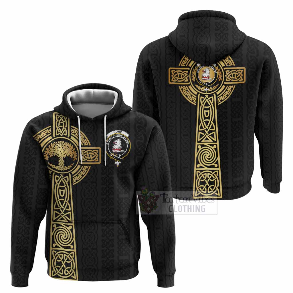 Home (Hume) Clan Crest Hoodie with Celtic Tree of Life Inspired
