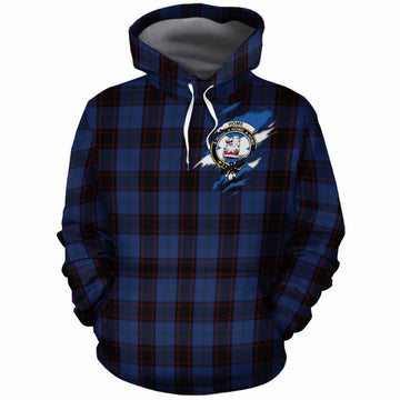 Home (Hume) Clan Crest In Me Tartan Cotton Hoodie Scotland Flag Style