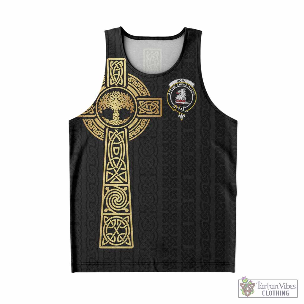 Home (Hume) Clan Crest Men Tank Top with Celtic Tree of Life Inspired