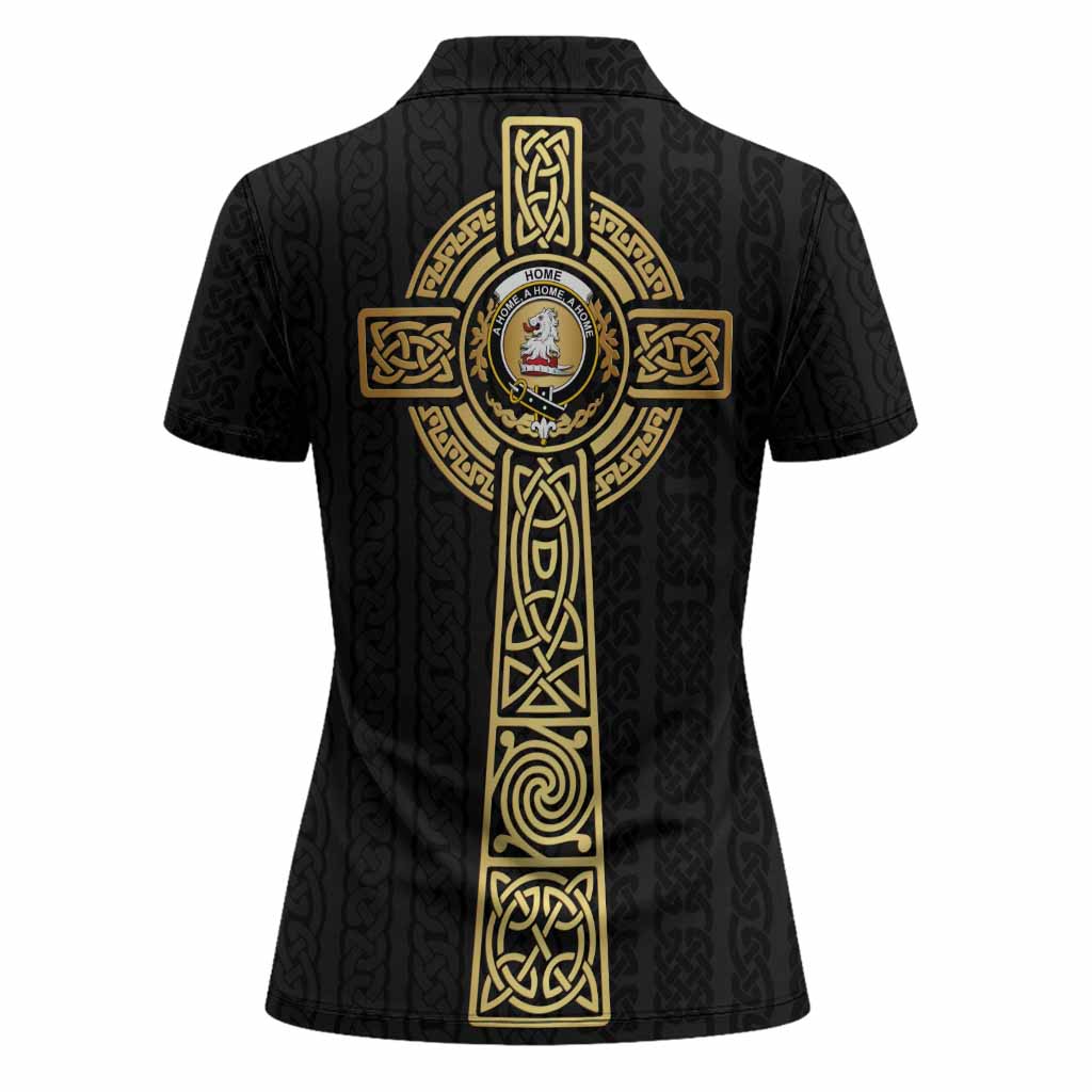 Home (Hume) Clan Crest Women Polo Shirt with Celtic Tree of Life Inspired
