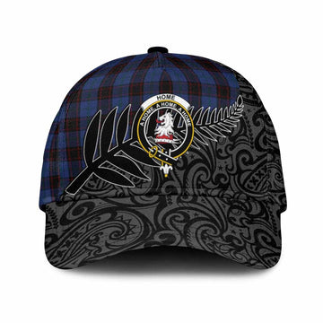 Home (Hume) Crest Tartan Classic Cap with New Zealand Silver Fern Half Style