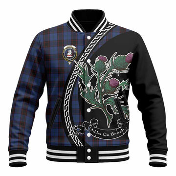 Home (Hume) Family Crest Tartan Baseball Jacket Alba Thistle Inspired