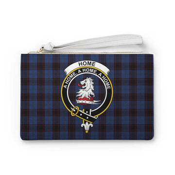 Home (Hume) Family Crest Tartan Clutch Bag