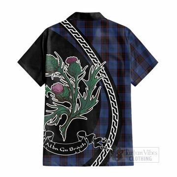 Home (Hume) Family Crest Tartan Cotton Hawaiian Shirt Alba Thistle Inspired - Tartan Vibes Clothing