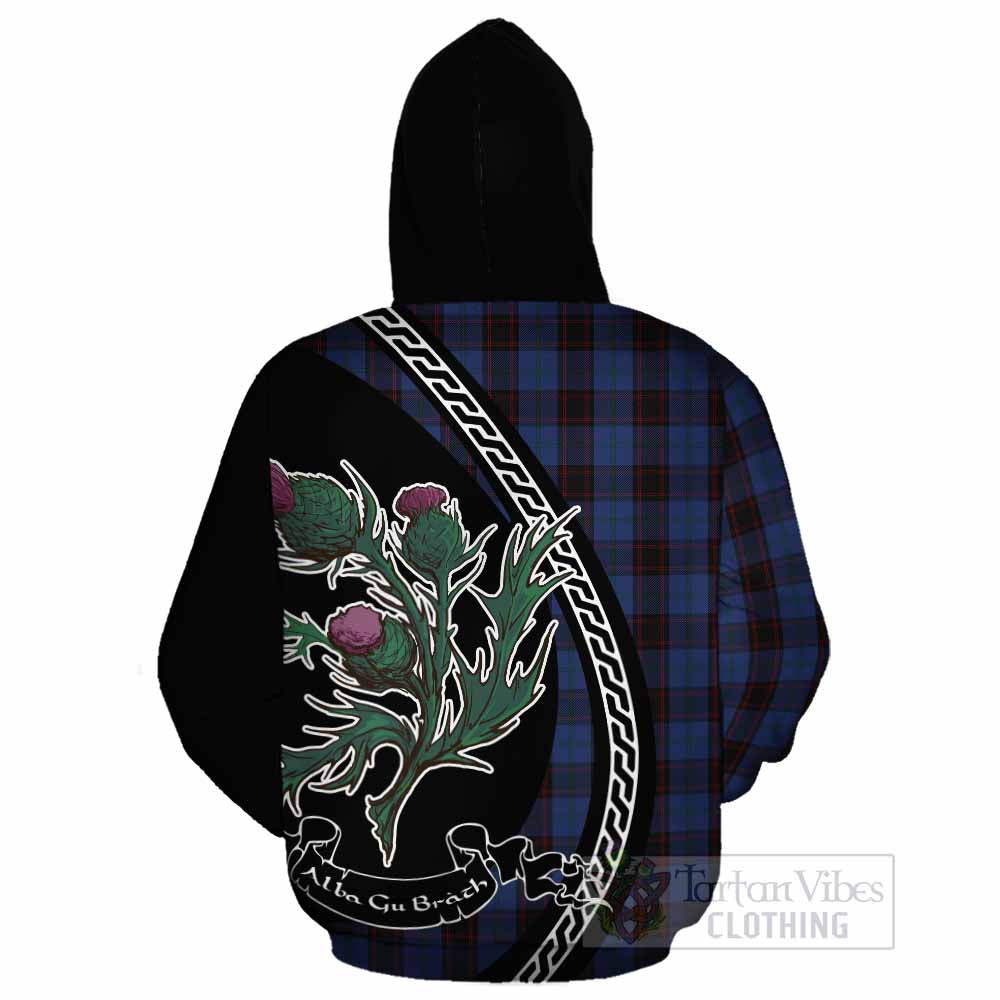 Home (Hume) Family Crest Tartan Cotton Hoodie Alba Thistle Inspired - Tartan Vibes Clothing