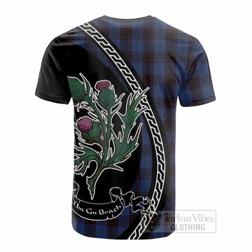 Home (Hume) Family Crest Tartan Cotton T-shirt Alba Thistle Inspired - Tartan Vibes Clothing