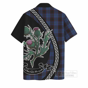 Home (Hume) Family Crest Tartan Hawaiian Shirt Alba Thistle Inspired - Tartan Vibes Clothing
