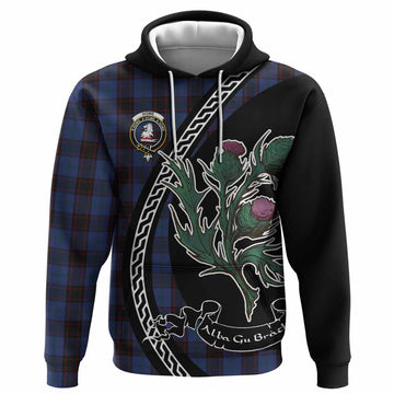 Home (Hume) Family Crest Tartan Hoodie Alba Thistle Inspired