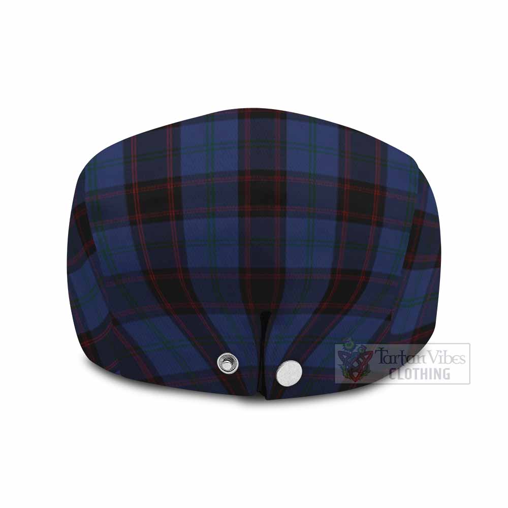 Home (Hume) Family Crest Tartan Jeff Cap, Tartan Flat Cap