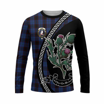 Home (Hume) Family Crest Tartan Long Sleeve T-Shirt Alba Thistle Inspired - Tartan Vibes Clothing
