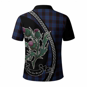 Home (Hume) Family Crest Tartan Polo Shirt Alba Thistle Inspired