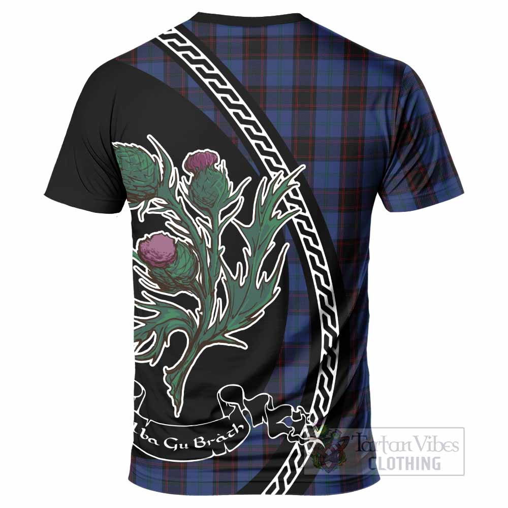 Home (Hume) Family Crest Tartan T-Shirt Alba Thistle Inspired - Tartan Vibes Clothing