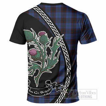Home (Hume) Family Crest Tartan T-Shirt Alba Thistle Inspired - Tartan Vibes Clothing
