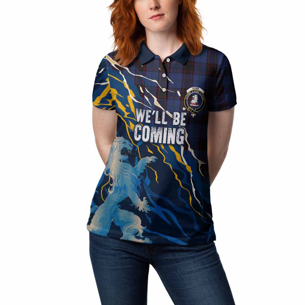 Home (Hume) Scotland Tartan Women Polo Shirt WC2026 Football - We'll Be Coming