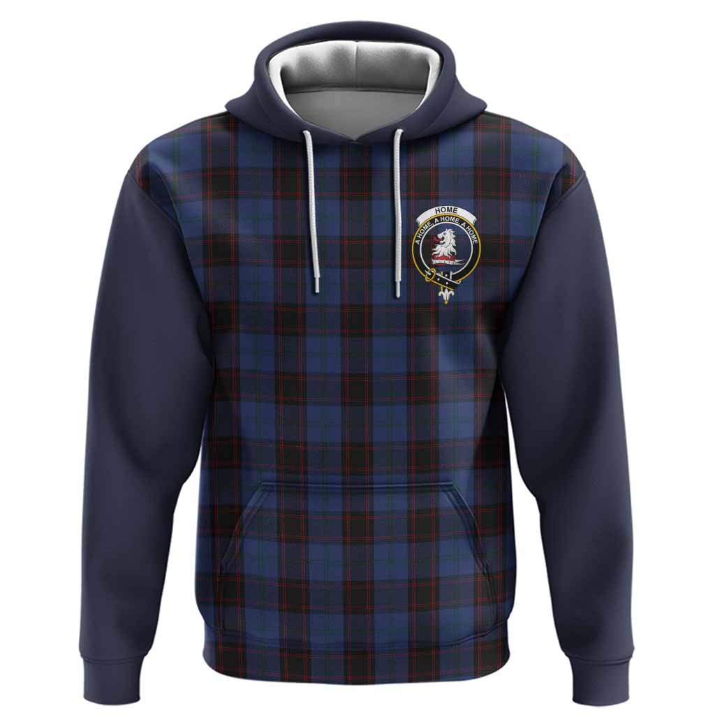 Home (Hume) Tartan Accent Hoodie with Family Crest
