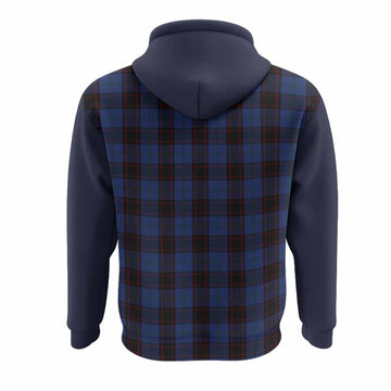 Home (Hume) Tartan Accent Hoodie with Family Crest