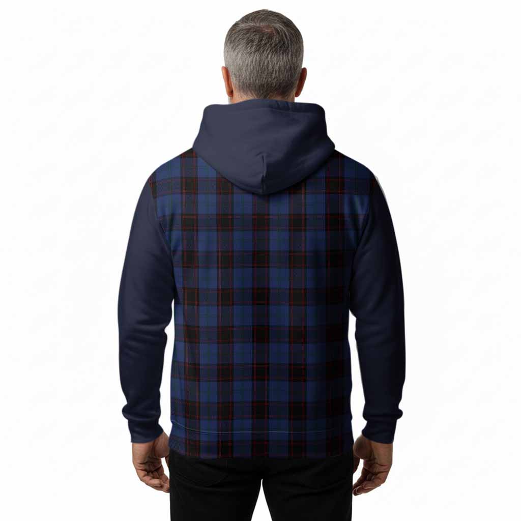 Home (Hume) Tartan Accent Hoodie with Family Crest