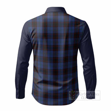 Home (Hume) Tartan Accent Long Sleeve Button Shirts with Family Crest