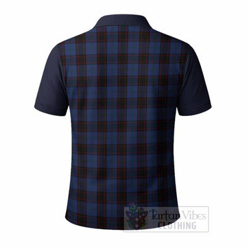 Home (Hume) Tartan Accent Polo Shirt with Family Crest