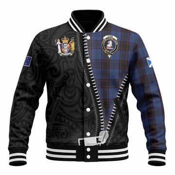 Home (Hume) Tartan Baseball Jacket New Zealand Pattern Unique Zipper Stylized